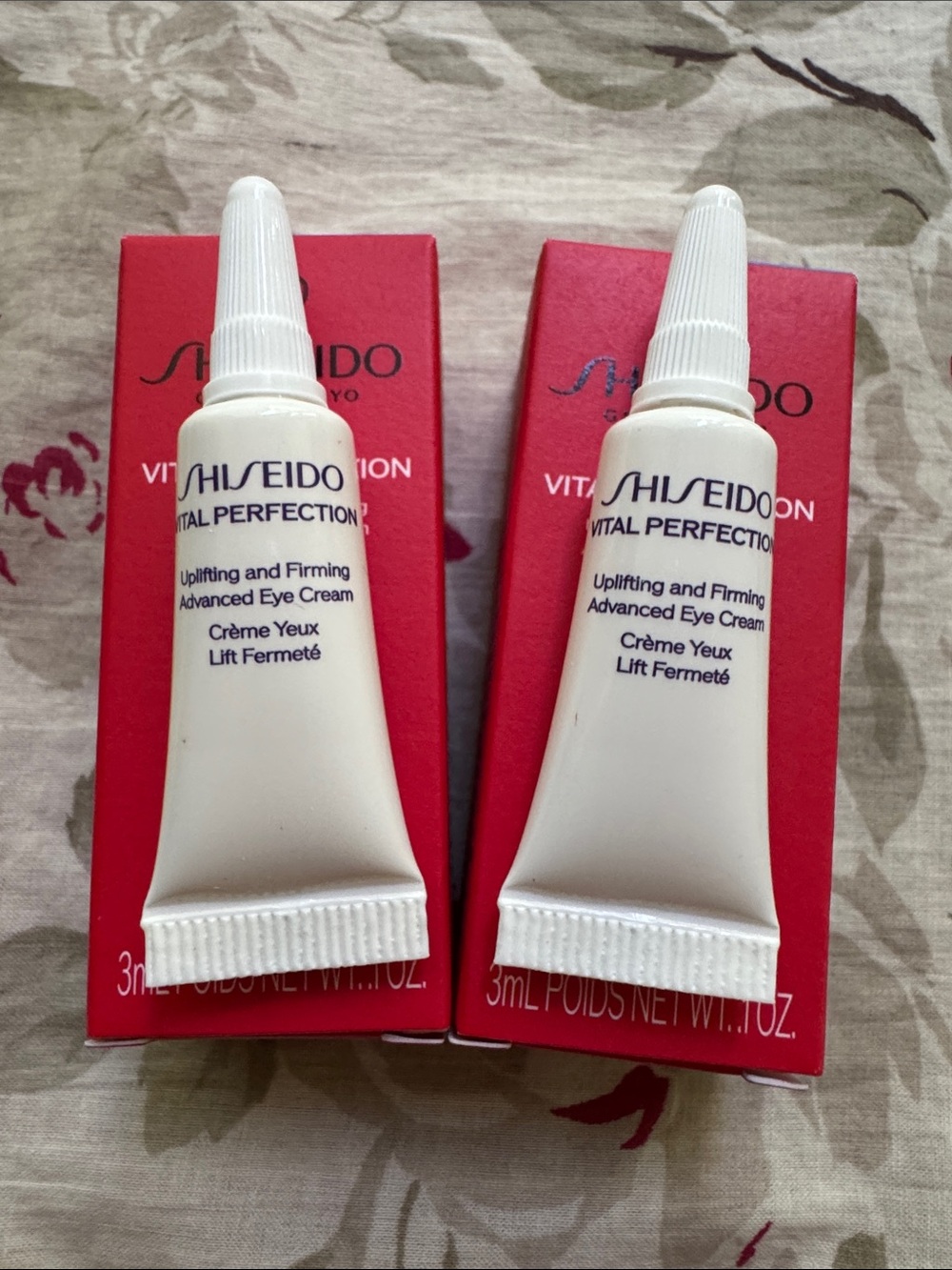 Shiseido Vital Perfection Uplifting & Firming Advanced Eye Cream - set of two